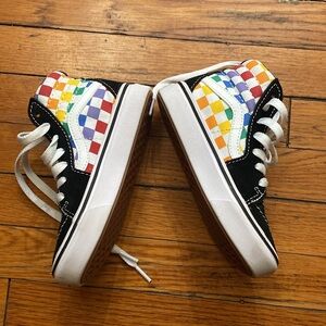 Vans SK8-Hi CC Rainbow Checkerboard